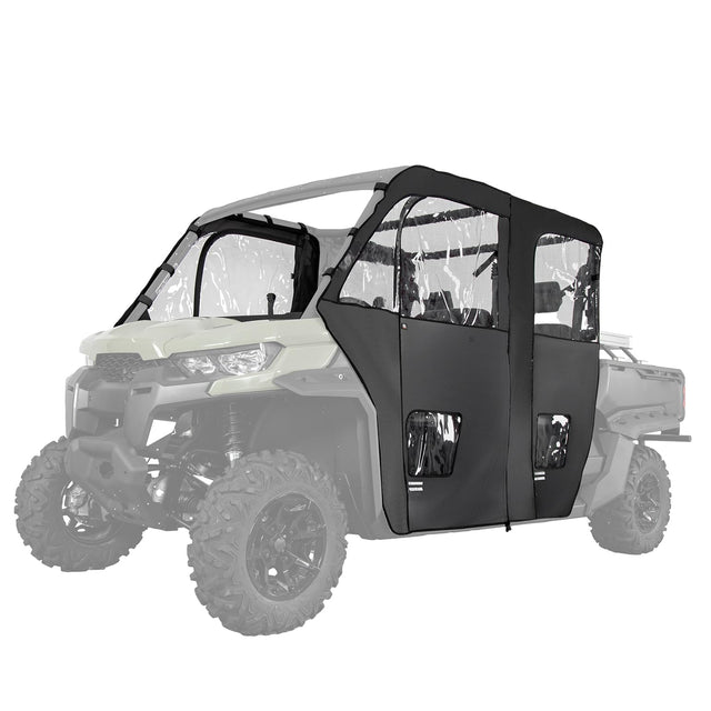 Photo of Soft Cab Enclosure Doors for Can-Am Defender Max HD10|9|8|7 by Kemimoto - Premium for UTVs / Side by Sides