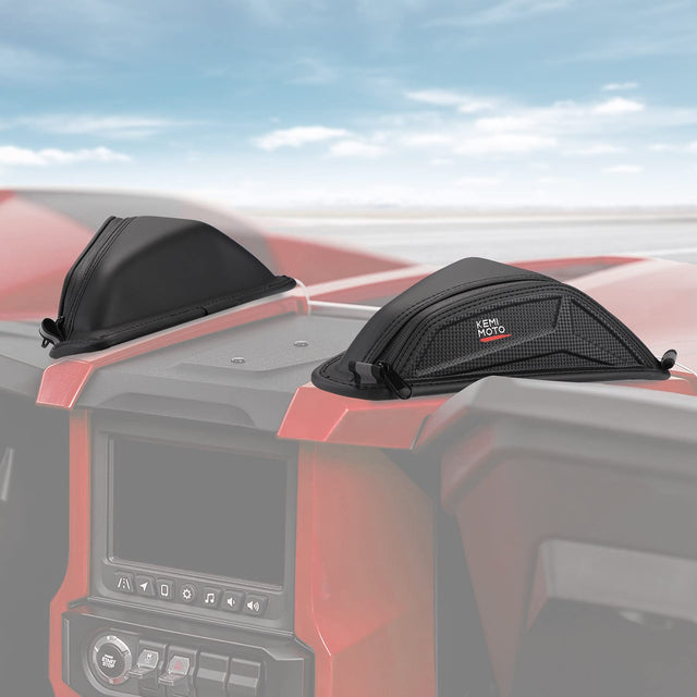 Photo of Dashboard Storage Bags for Polaris Slingshot SL/S/LE/SLR/GT by Kemimoto - Premium for UTVs / Side by Sides