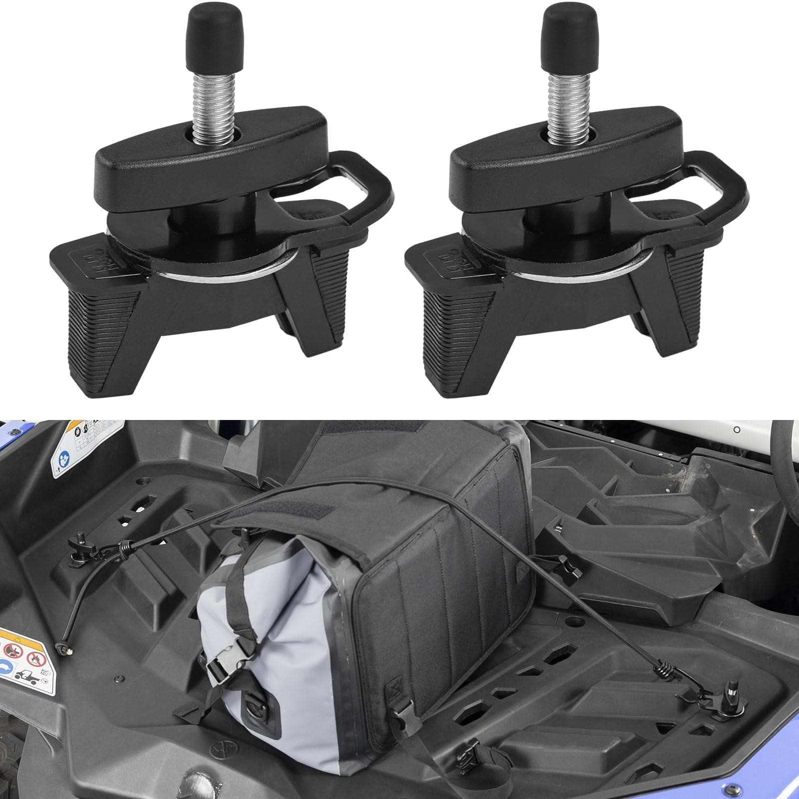 Photo of 2 PCS Tie Down Anchors for Can-Am Maverick/Defender/Sea-Doo by Kemimoto - Premium for UTVs / Side by Sides