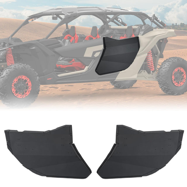 Photo of Rear Full Doors Aluminum for Can-Am Maverick X3 MAX by Kemimoto - Premium for UTVs / Side by Sides