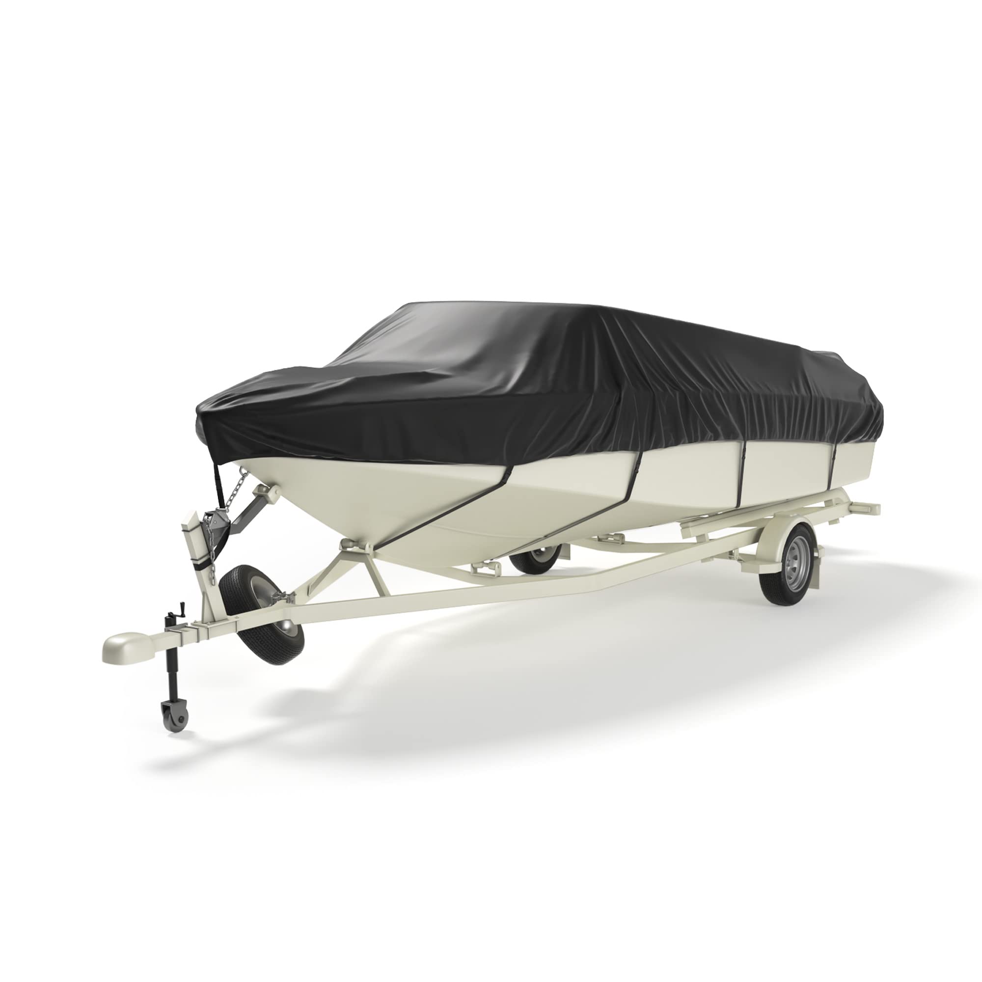 Photo of Trailerable Boat Covers 600D, Waterproof Fit V-Hull by Kemimoto - Premium for UTVs / Side by Sides