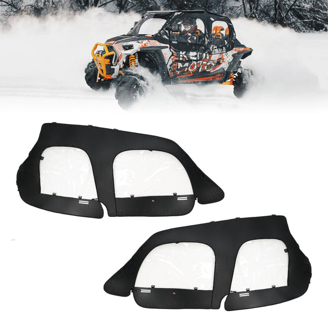 Photo of Soft Upper Door Cab Enclosure Set for Polaris RZR XP 4 1000 2014-2023 by Kemimoto - Premium for UTVs / Side by Sides
