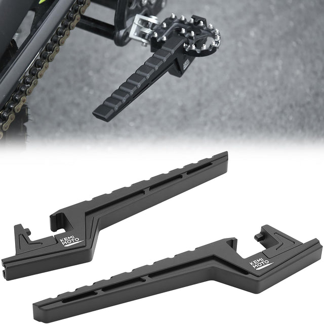 Photo of Universal Motorcycle Dirt Bike Passenger Footpegs by Kemimoto - Premium for UTVs / Side by Sides