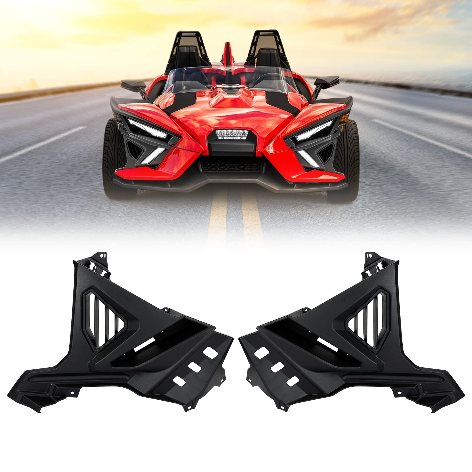 Photo of Lower Accent Pannel Kit for Polaris Slingshot S/R/SL/SLR/GT by Kemimoto - Premium for UTVs / Side by Sides