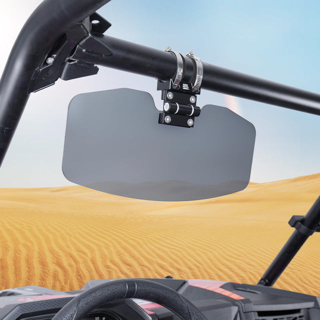 Photo of UTV Sun Visor Fit 1.5-2 in Roll Bars UTV Side X Side with Windshield by Kemimoto - Premium for UTVs / Side by Sides