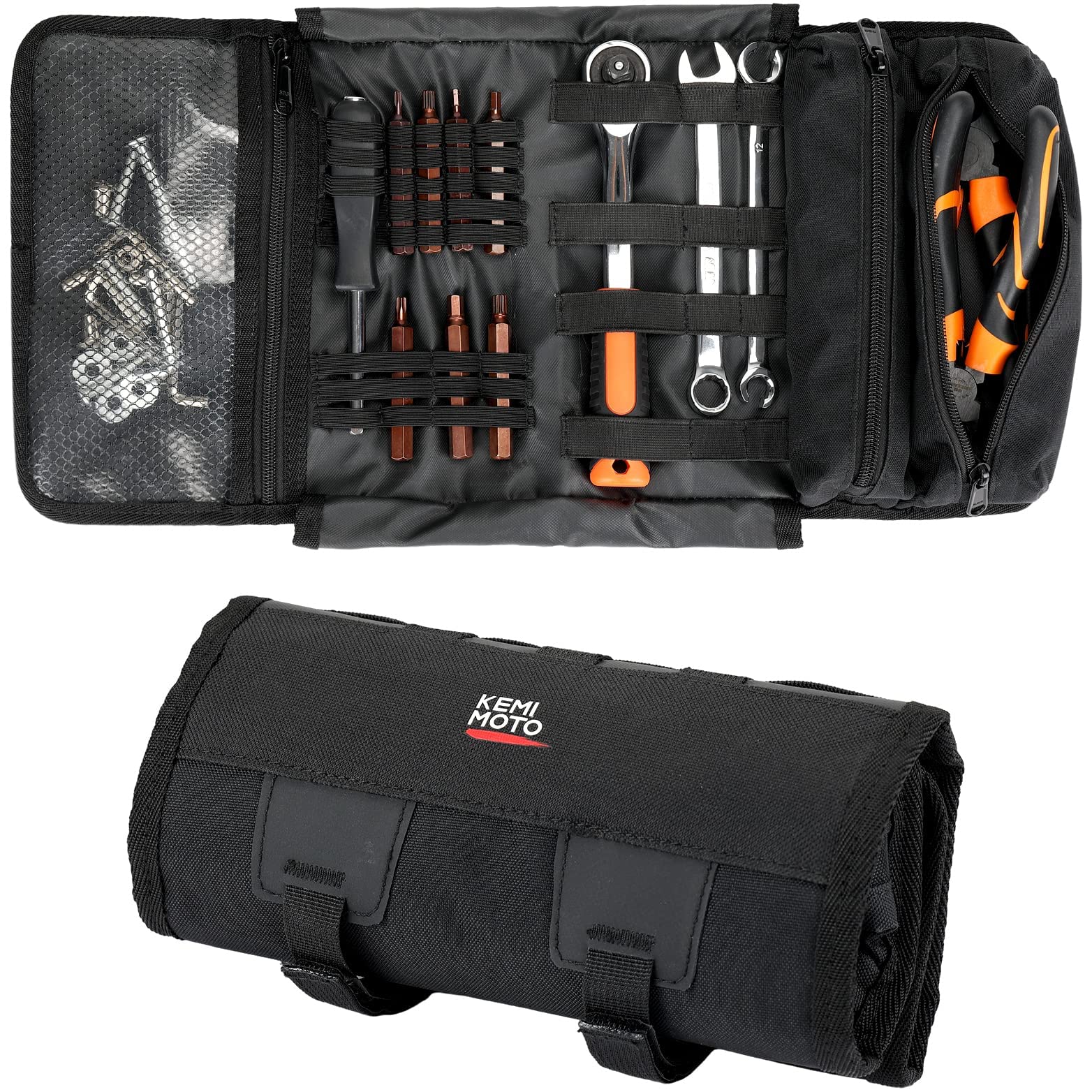 Photo of Tool Bag for Motorcycles Softail Dyna Sportster by Kemimoto - Premium for UTVs / Side by Sides