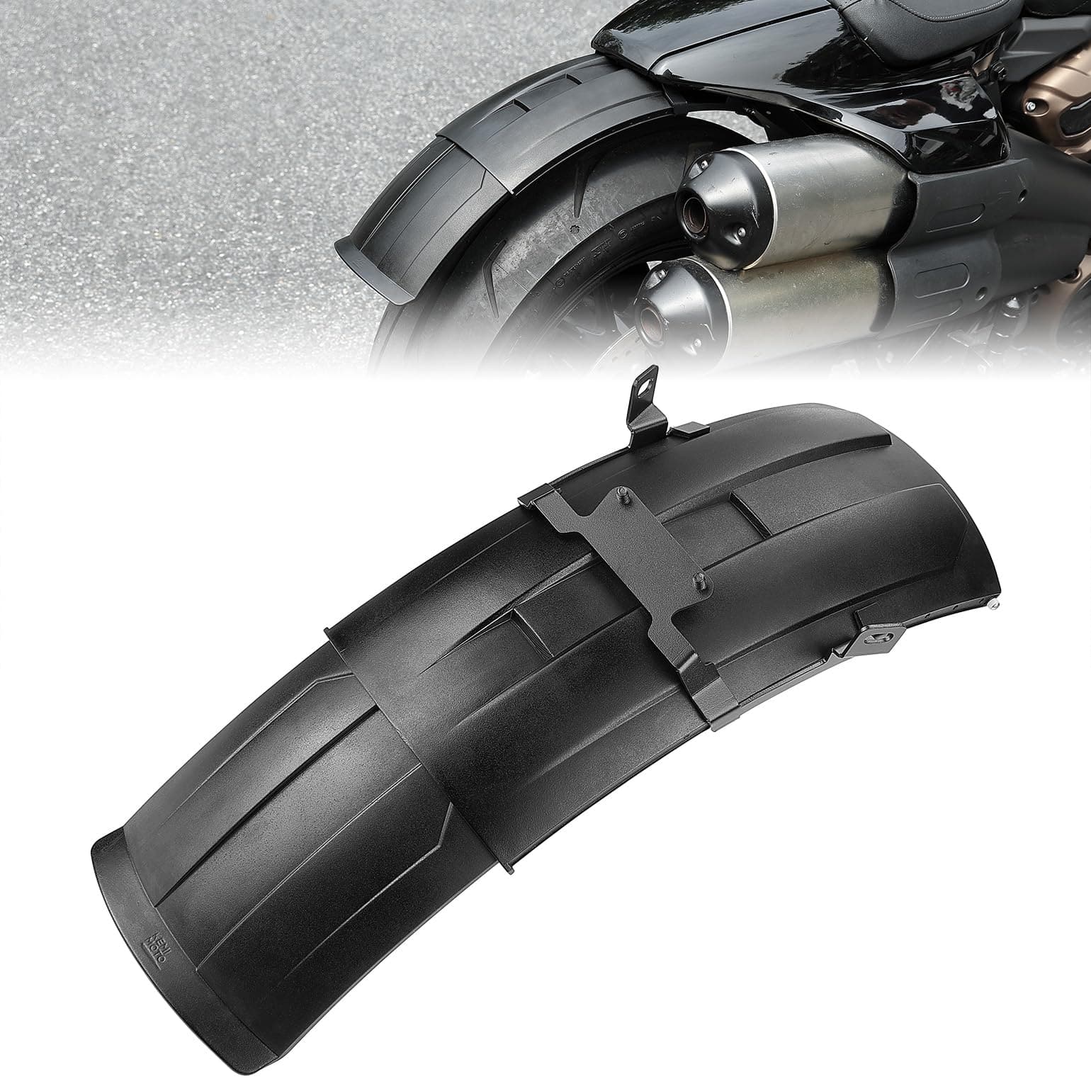 Photo of Rear Fender Scalable Concealed for Sportster S RH1250 2021-2025 by Kemimoto - Premium for UTVs / Side by Sides