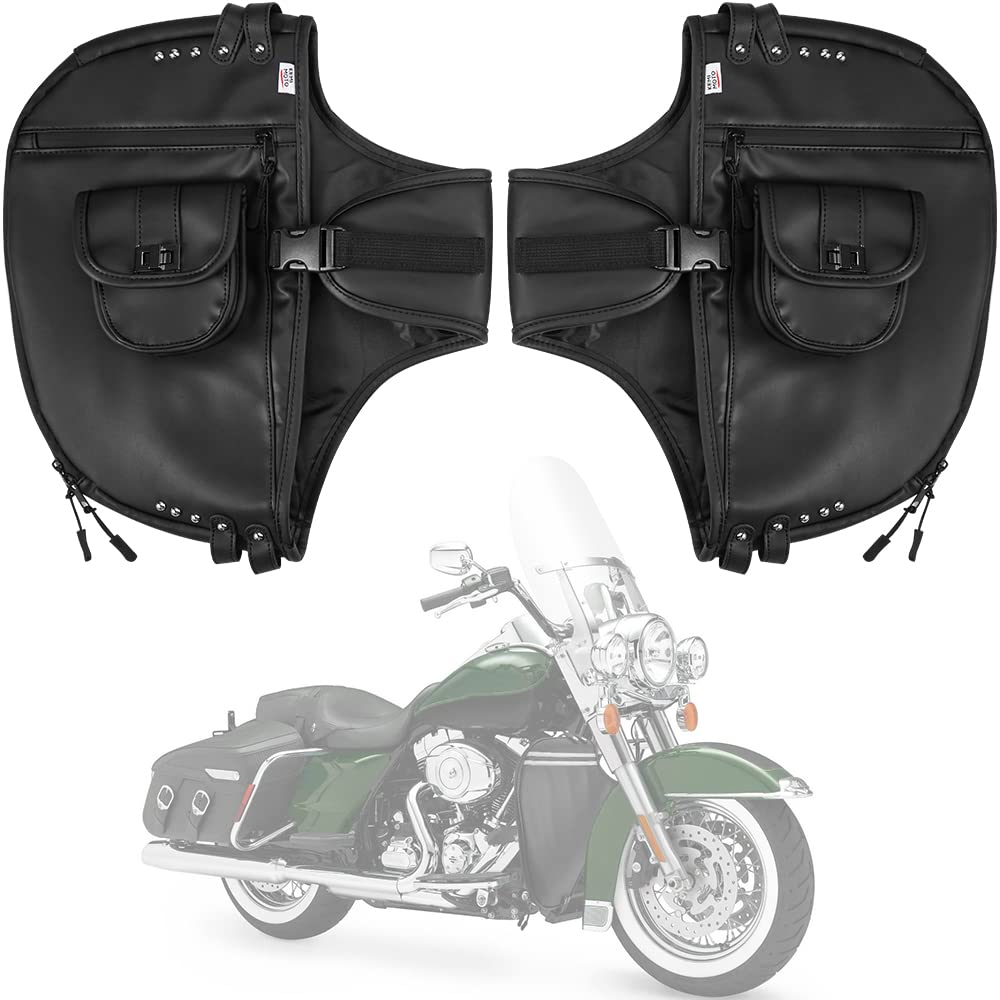 Photo of Motocycle Synthetic Leather Soft Lowers Chaps by Kemimoto - Premium for UTVs / Side by Sides