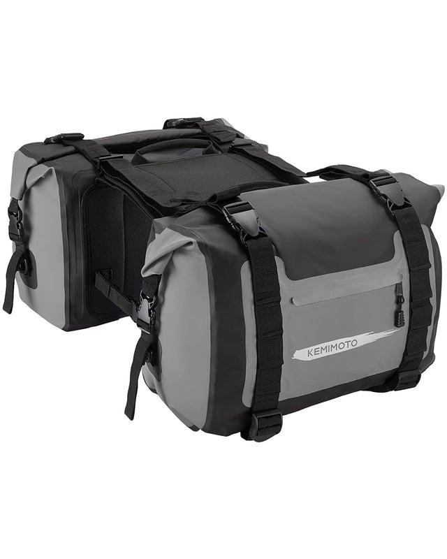 Photo of Luggage Bag, Waterproof Saddle Bags Side Bags for Motorbike Travel (25L*2) by Kemimoto - Premium for UTVs / Side by Sides