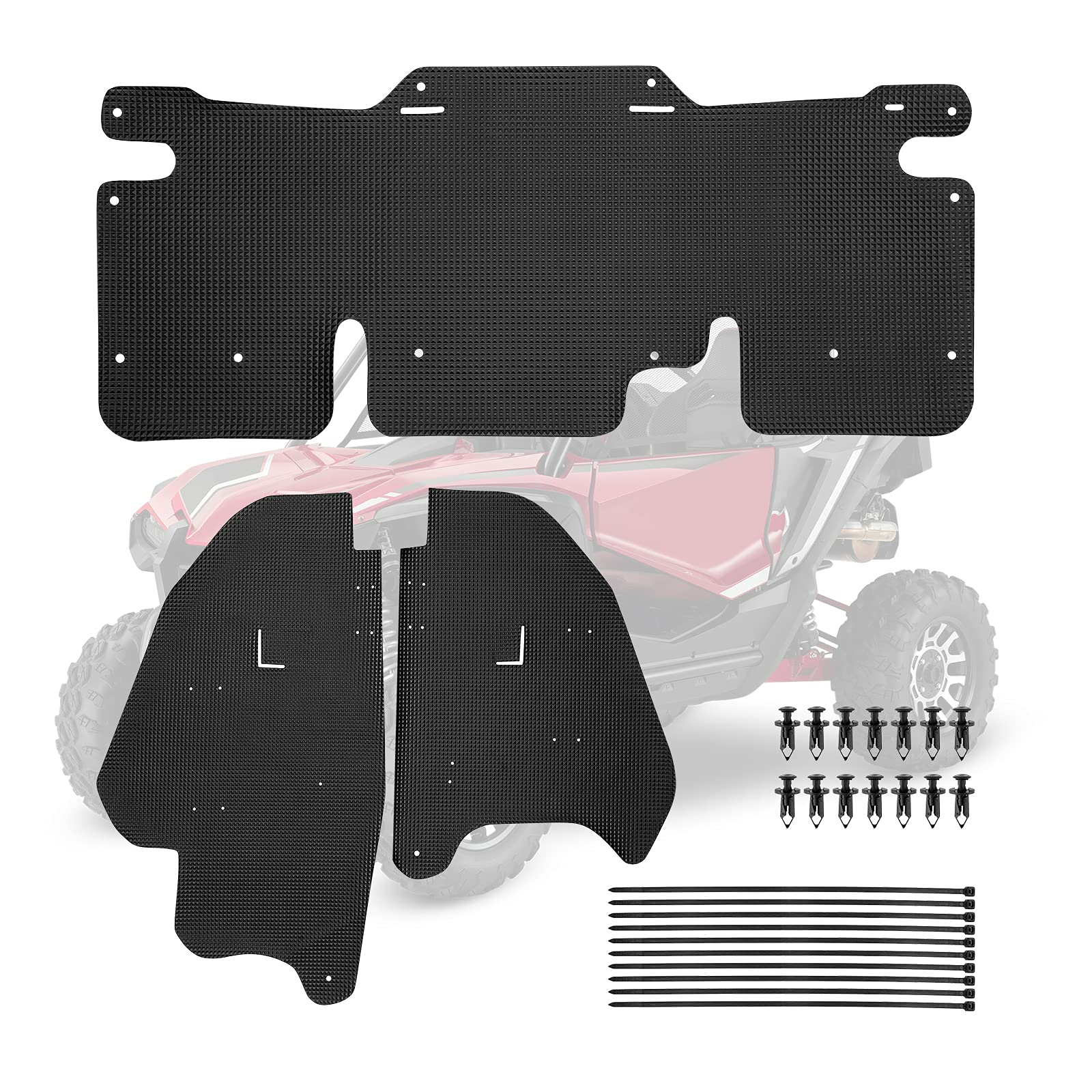 Photo of Mud Guard for Honda Talon 1000R/ 1000X 3 pcs by Kemimoto - Premium for UTVs / Side by Sides