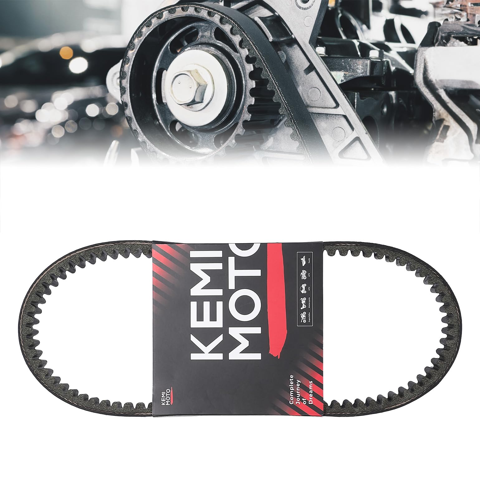 Photo of Golf Cart Drive Belt for Club Car Precedent 2015+, Carryall 2014+ by Kemimoto - Premium for UTVs / Side by Sides