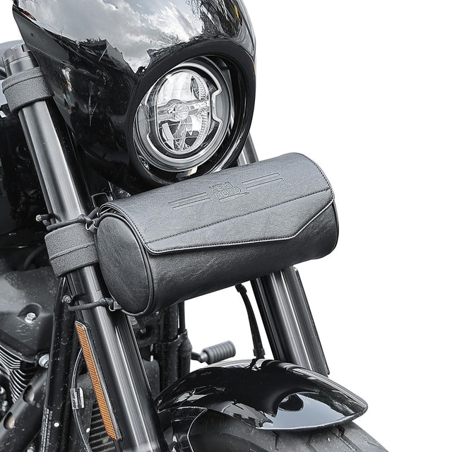 Photo of Motorcycle Fork Handlebar Bag for Harley by Kemimoto - Premium for UTVs / Side by Sides