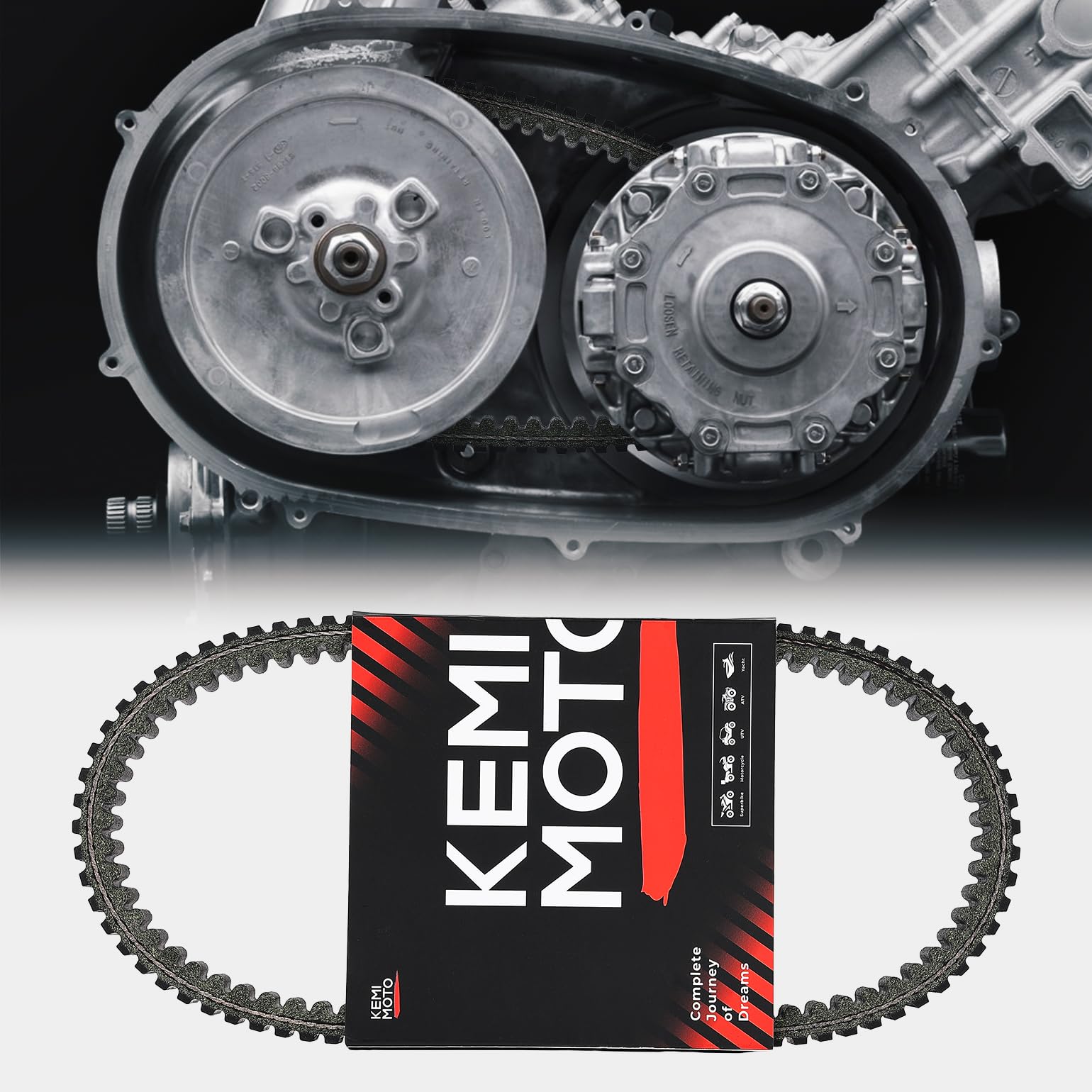 Photo of ATV Drive Belt Kawasaki Brute Force / KFX / Prairie / Teryx 750 by Kemimoto - Premium for UTVs / Side by Sides