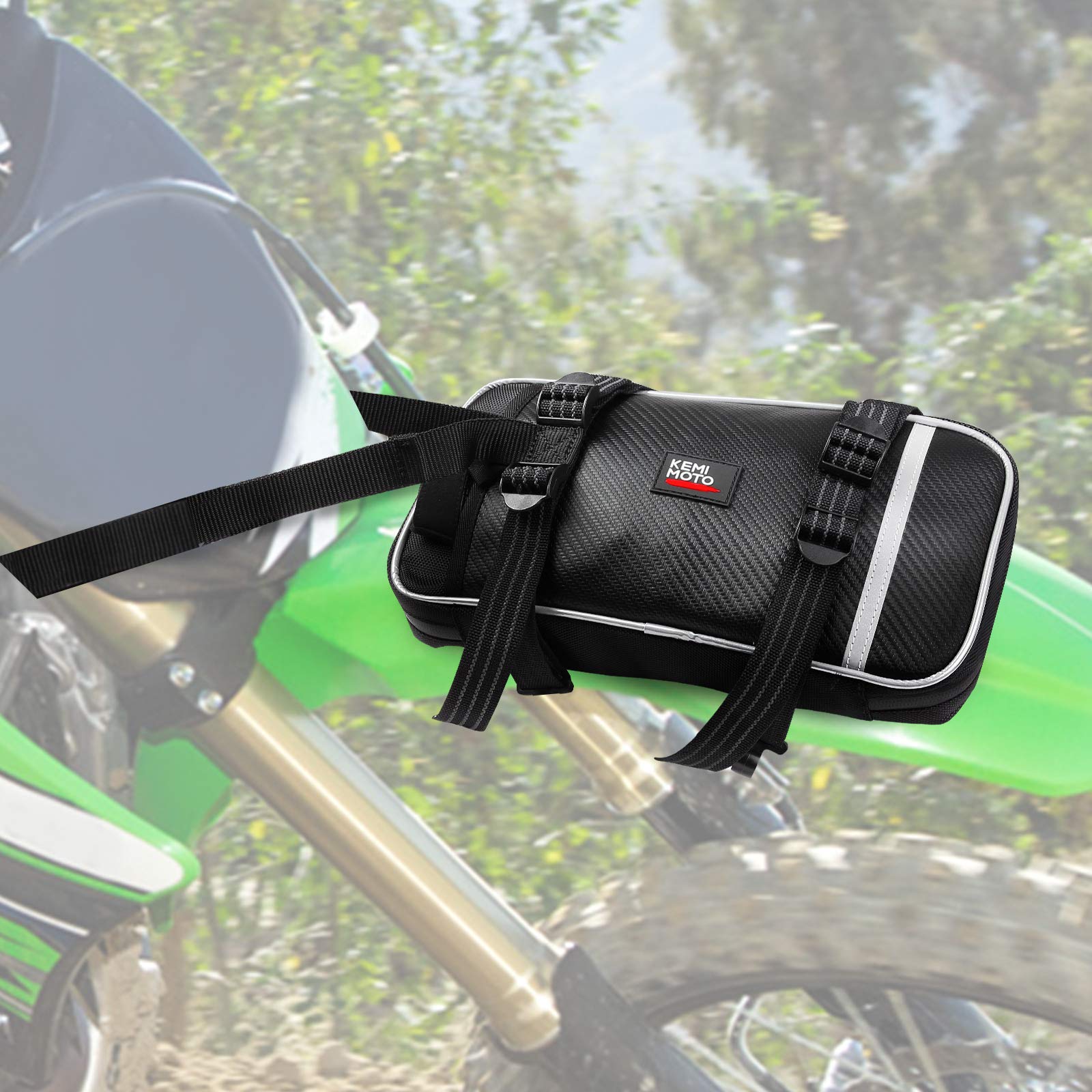 Photo of Front Fender Bag Dirt Bike Fender Bag Comes with Tool Roll Bag by Kemimoto - Premium for UTVs / Side by Sides