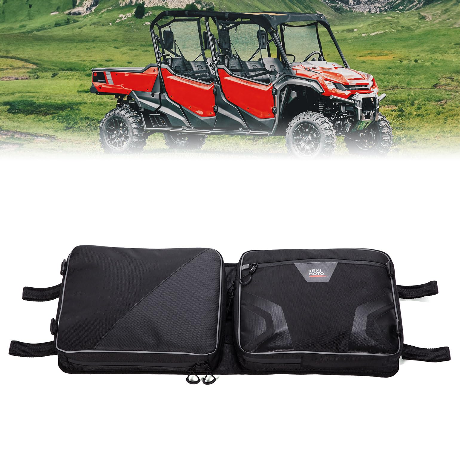 Photo of Overhead Storage Bag for Pioneer 1000 3P 6P/Polaris RZR XP 4 1000/Uforce 1000 by Kemimoto - Premium for UTVs / Side by Sides