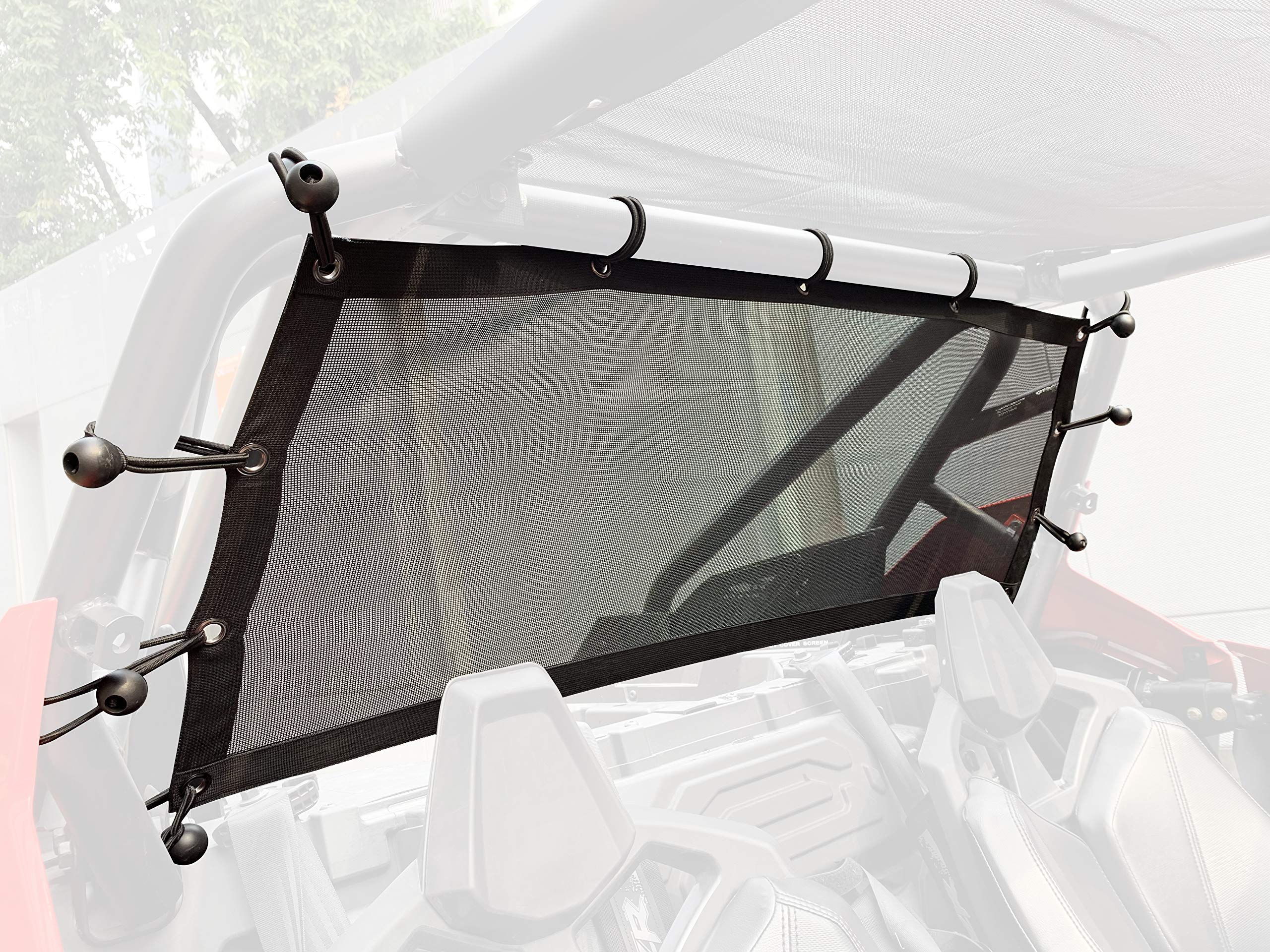 Photo of Soft Rear Window Net Mesh for Polaris RZR PRO XP by Kemimoto - Premium for UTVs / Side by Sides