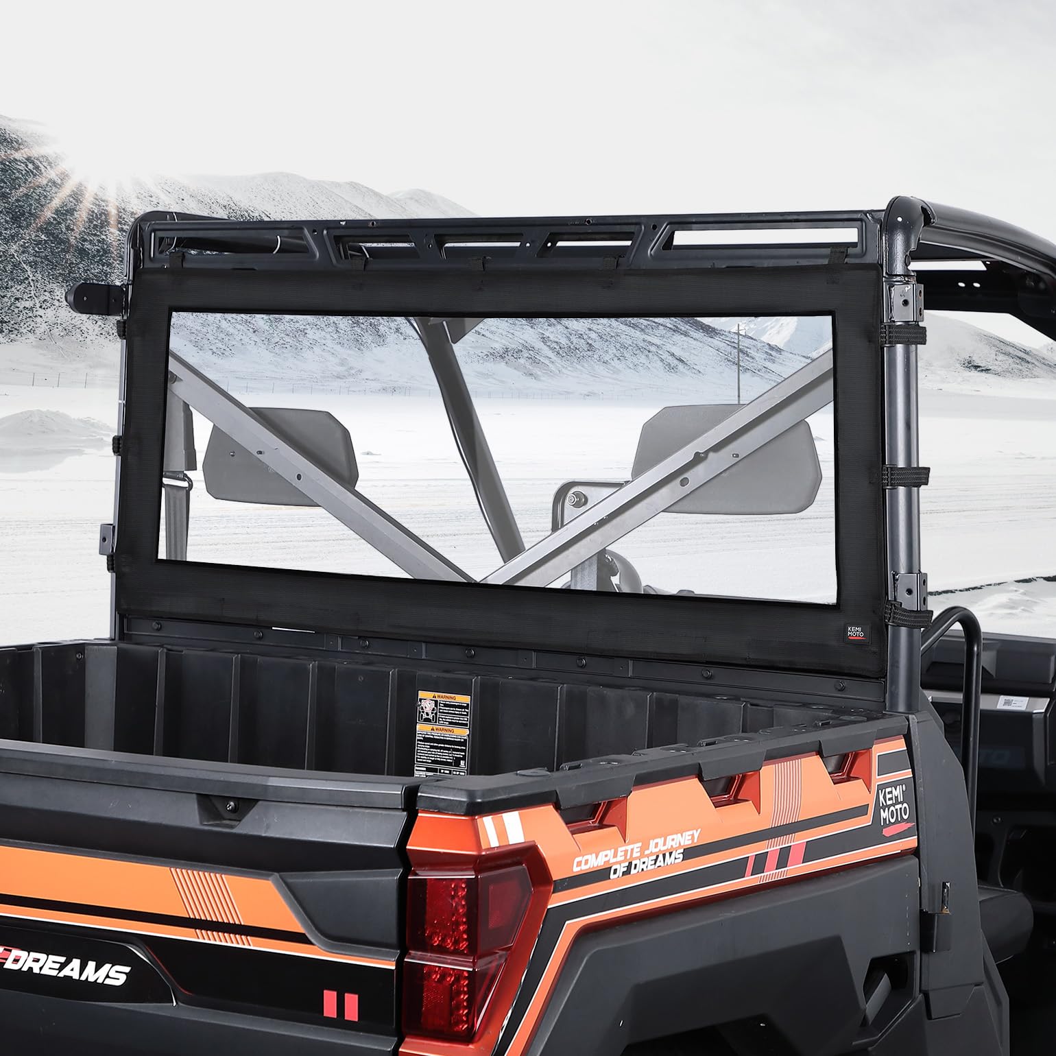 Waterproof Soft Rear Window for Ranger XP 1000/Crew, 1000/Crew, XP 900