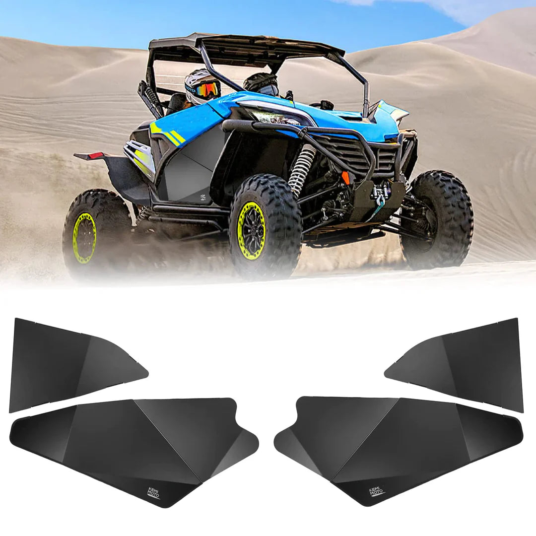 Photo of Lower Doors Inserts & Soft Cab Enclosures for CFMOTO ZForce 950 by Kemimoto - Premium for UTVs / Side by Sides