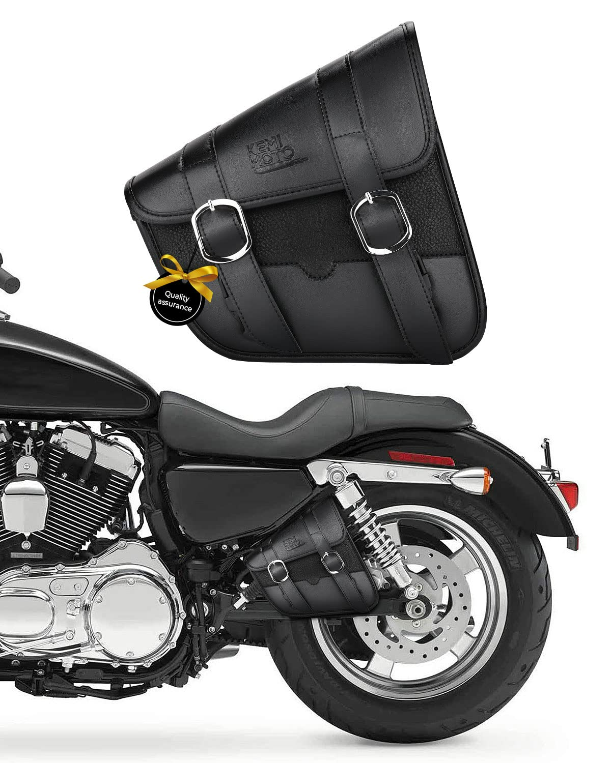 Photo of Swingarm Side Tool Bag for Harley by Kemimoto - Premium for UTVs / Side by Sides
