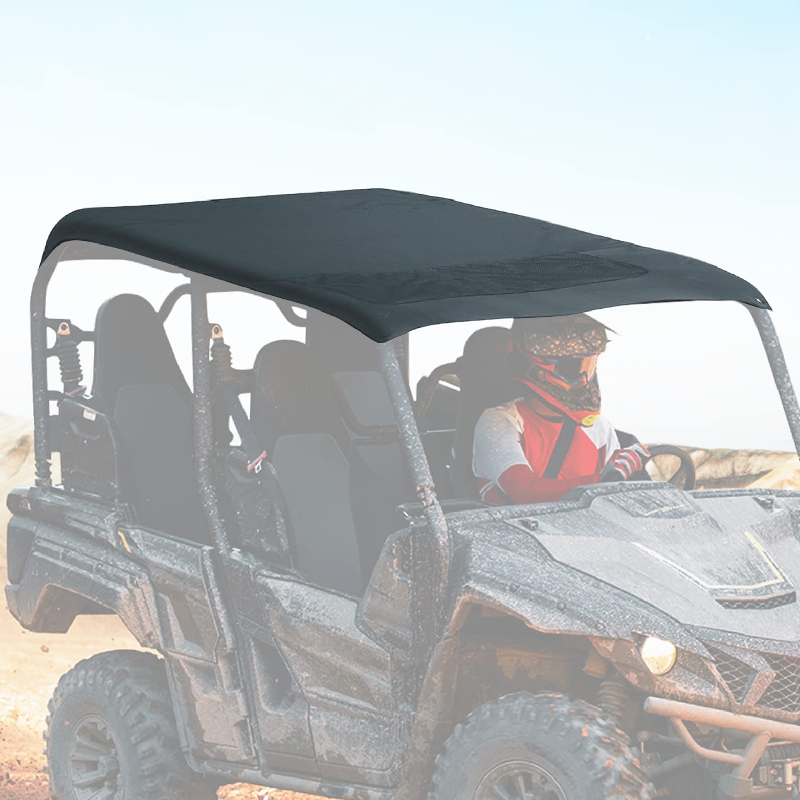 Photo of Kemimoto Fabric Soft Roof For Yamaha Wolverine X4/SE (2018-2020) by Kemimoto - Premium for UTVs / Side by Sides