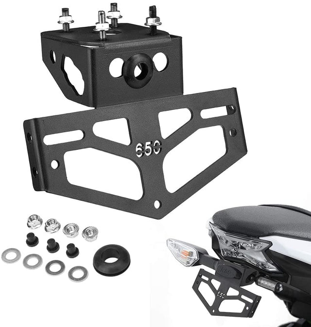 Photo of Motorcycles Fender Eliminator License Plate Bracket Fit Ninja by Kemimoto - Premium for UTVs / Side by Sides