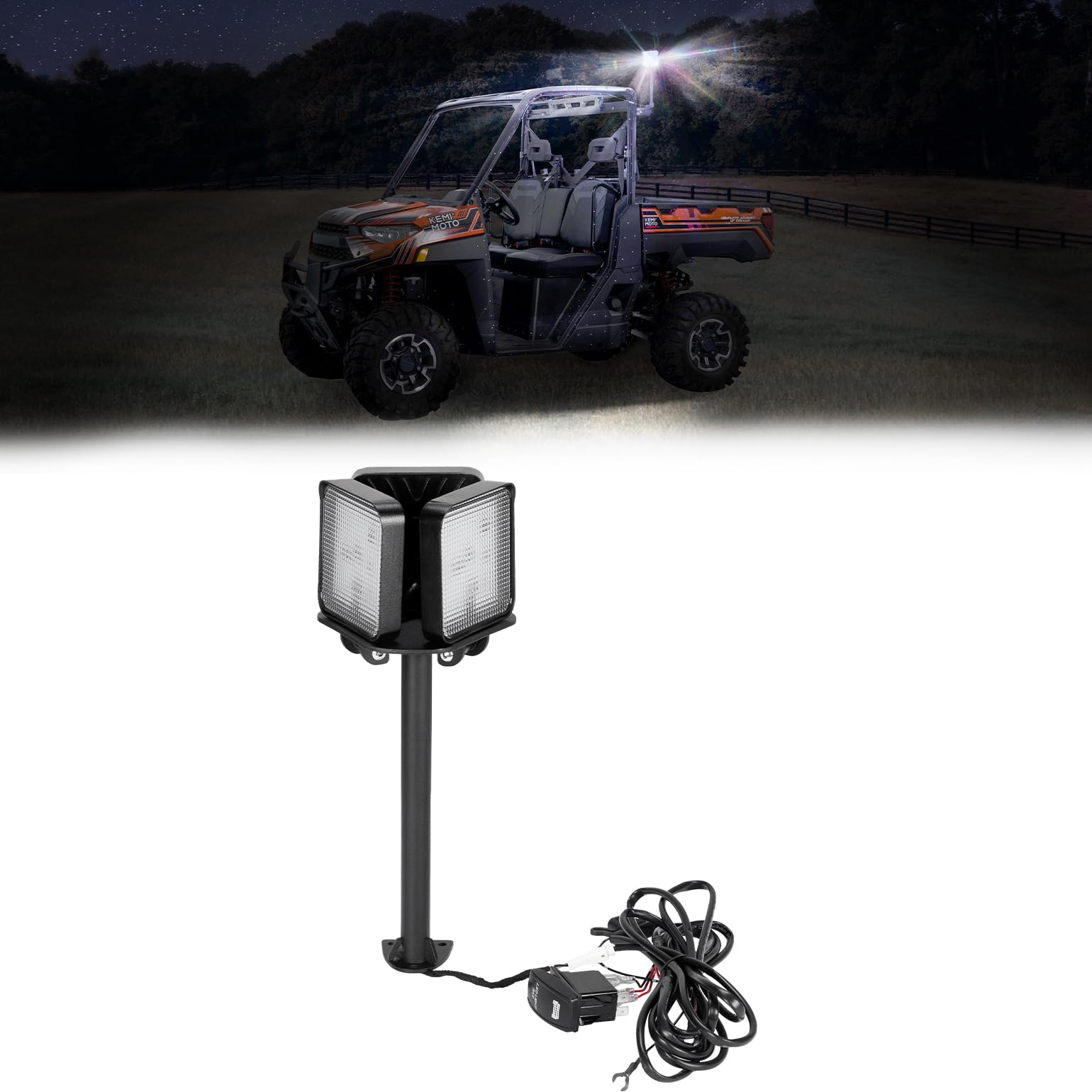 Work Light LED Spotlight for Polaris  Pro XD/ Ranger 1000/ XP 1000 2018-2025