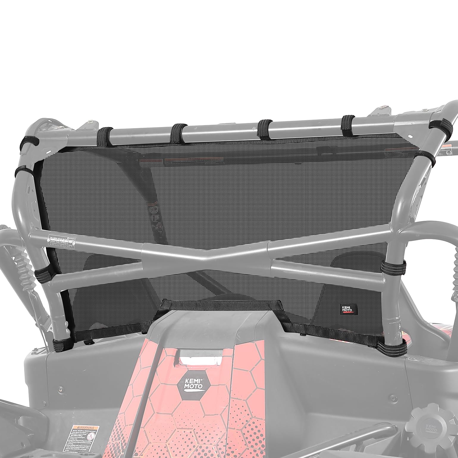 Photo of Rear Window Nets For CFMOTO ZForce 950 2020+ by Kemimoto - Premium for UTVs / Side by Sides