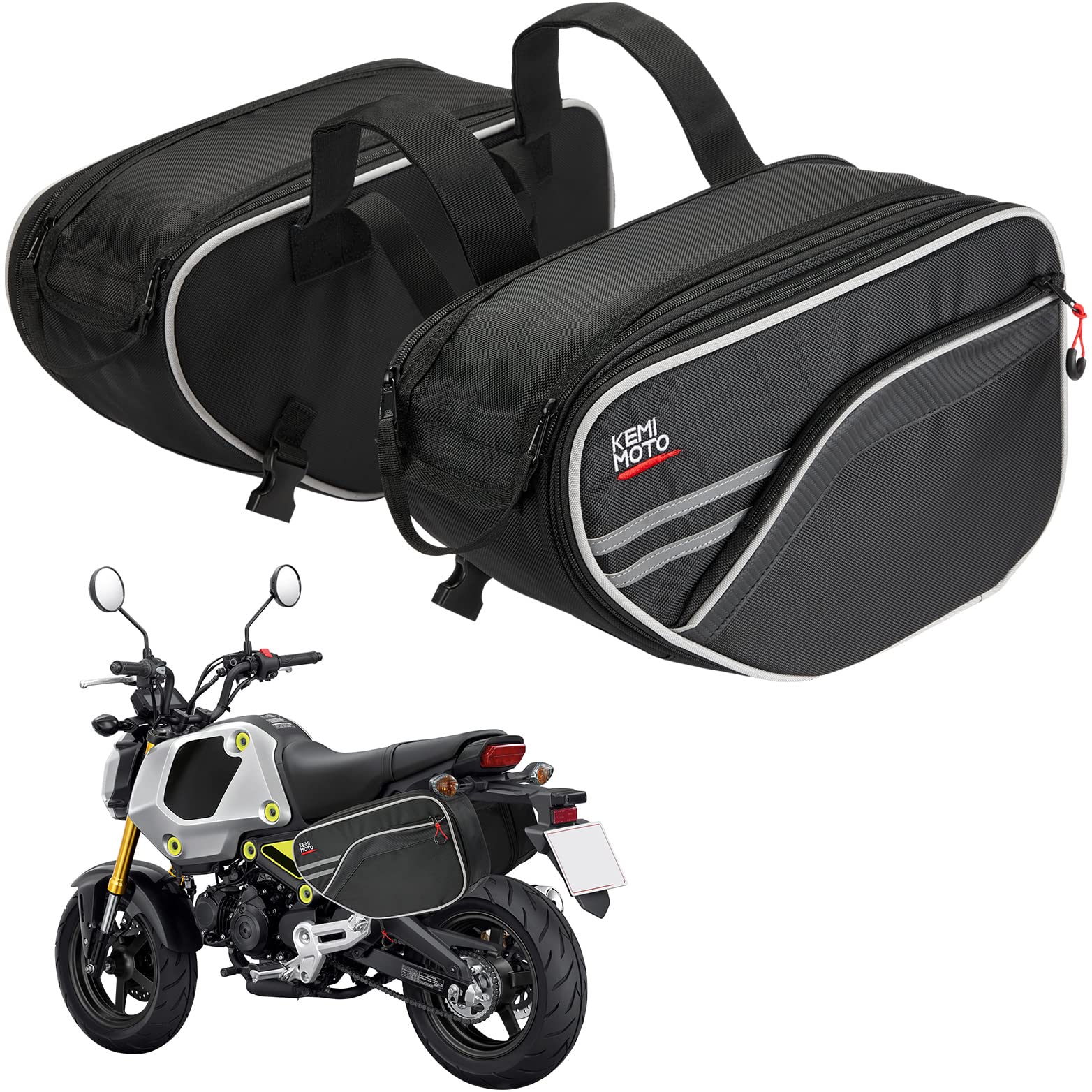 Photo of Saddlebags Waterproof 30L (15L*2) for Grom by Kemimoto - Premium for UTVs / Side by Sides