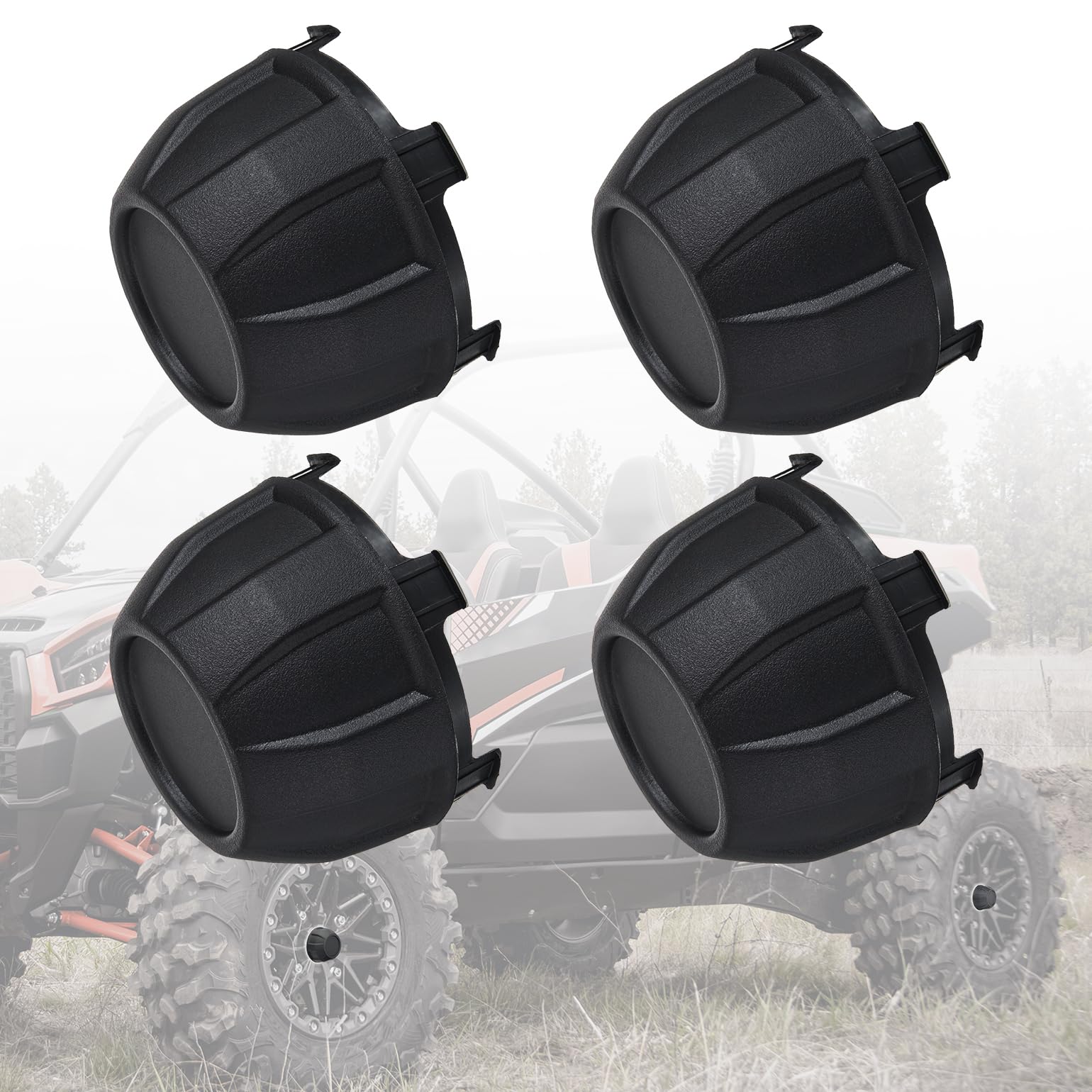 Photo of 4PCS Tire Wheel Hub Caps for Kawasaki Teryx KRX 1000 by Kemimoto - Premium for UTVs / Side by Sides