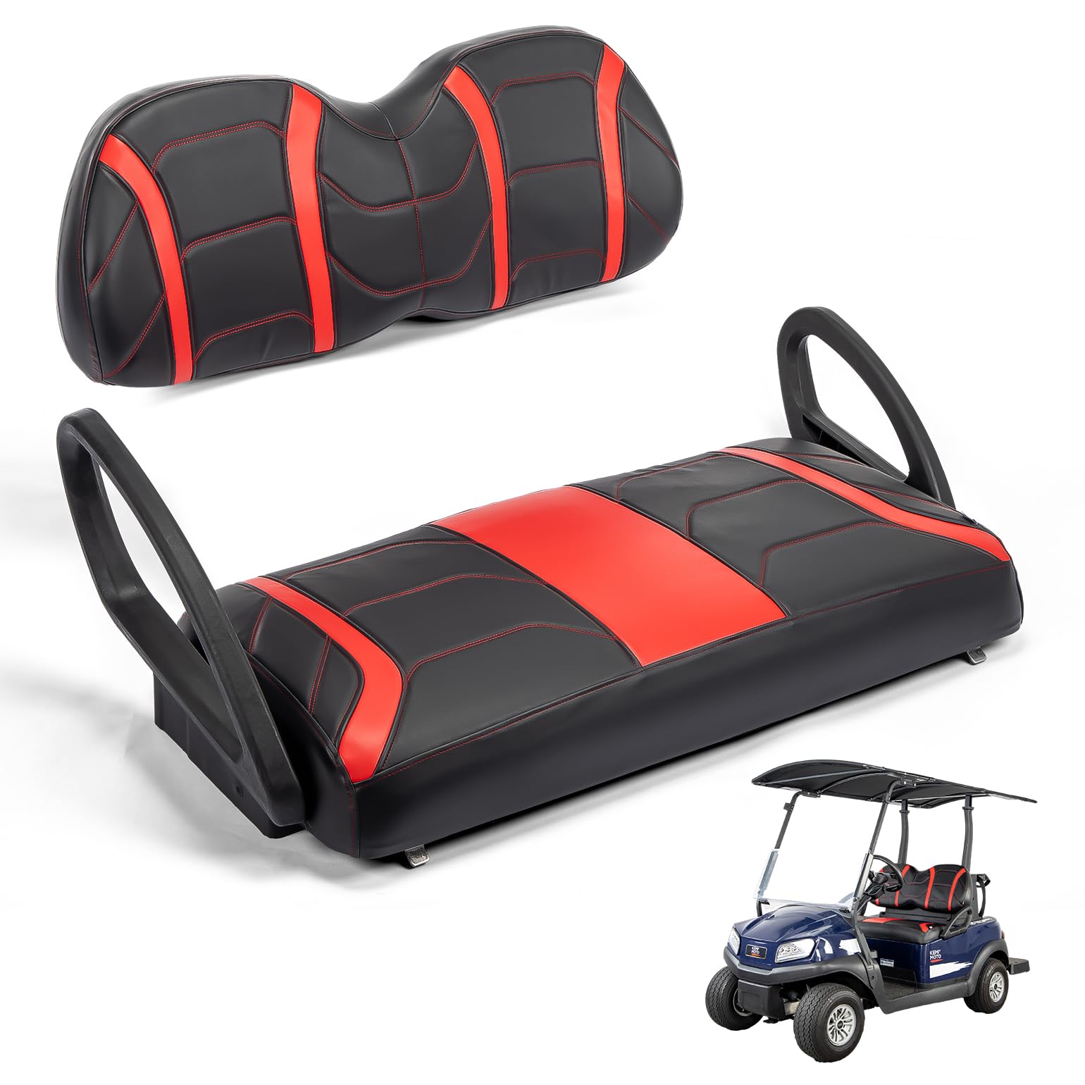 Photo of Seat Covers for Club Car Precedent, Tempo, Onward OEM by Kemimoto - Premium for UTVs / Side by Sides