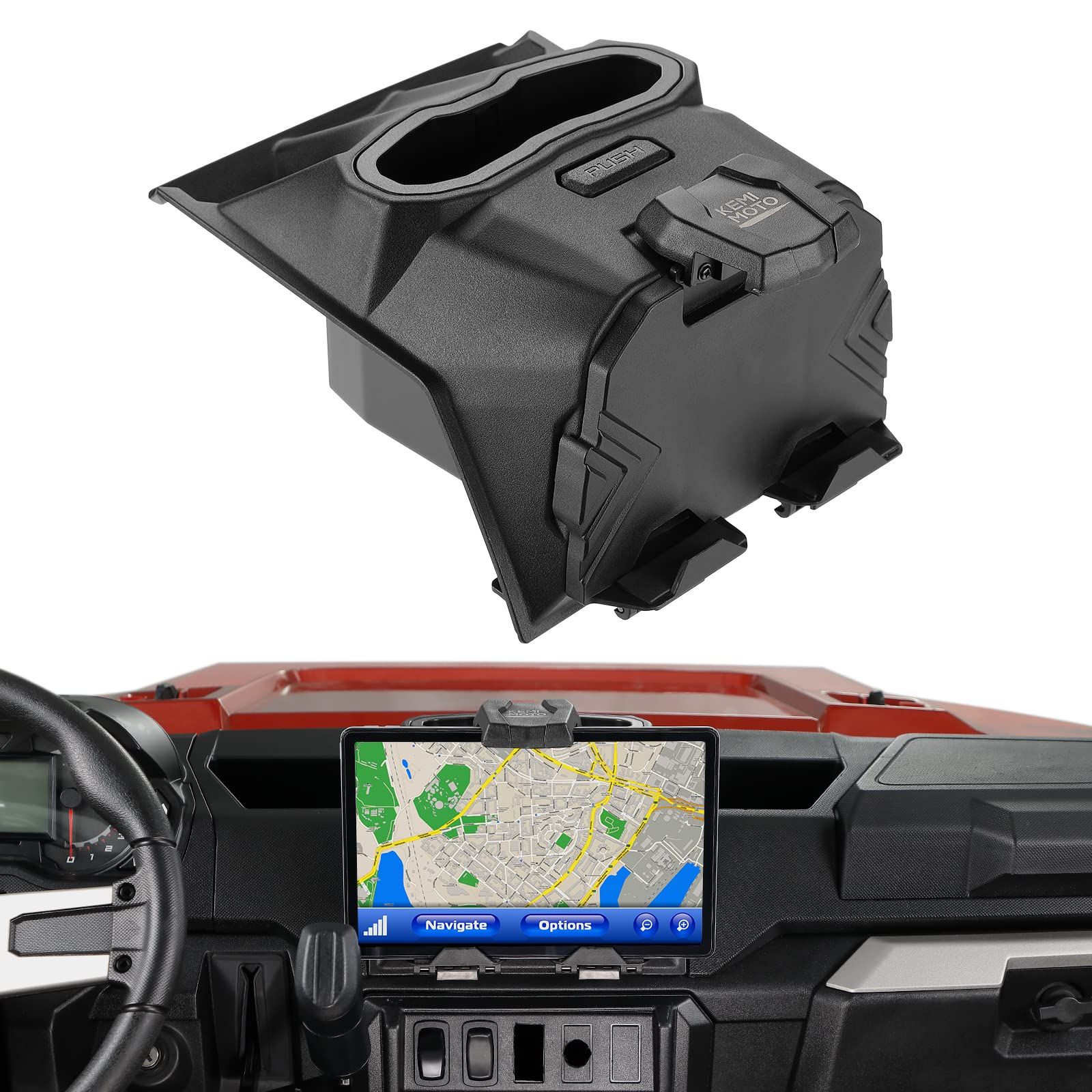 Photo of Tablet Holder Electric Device GPS Mount for Polaris Ranger XP 1000/crew by Kemimoto - Premium for UTVs / Side by Sides