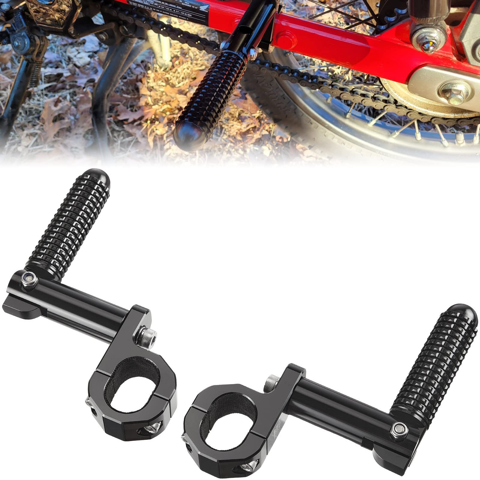 Photo of Rear Passenger Footrest Foot Pegs for CT125 Trail 125 by Kemimoto - Premium for UTVs / Side by Sides