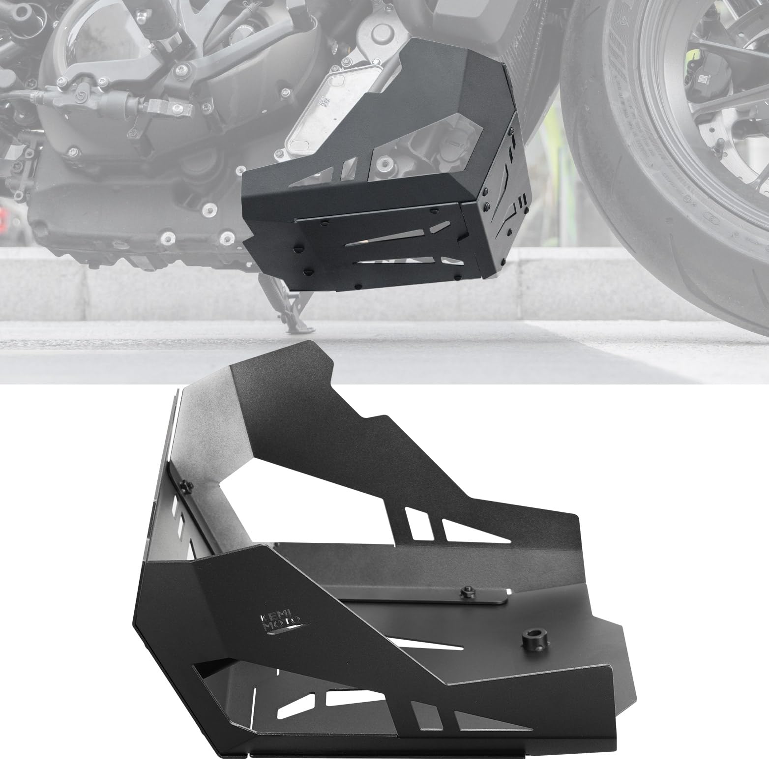 Photo of Motorcycle Skid Plate for Sportster S RH1250 2021-2024 by Kemimoto - Premium for UTVs / Side by Sides