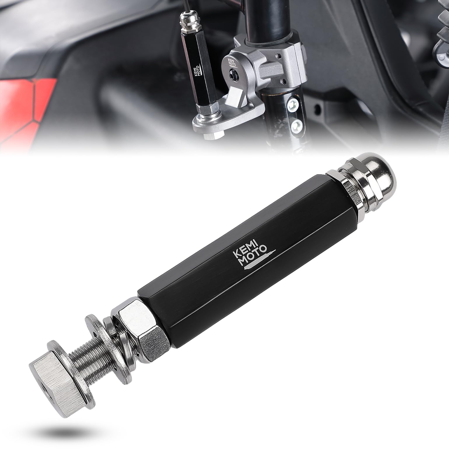 Photo of Kemimoto Flag Mount for 1/4'' or 5/16" Mounting Base (1pc, Black) by Kemimoto - Premium for UTVs / Side by Sides