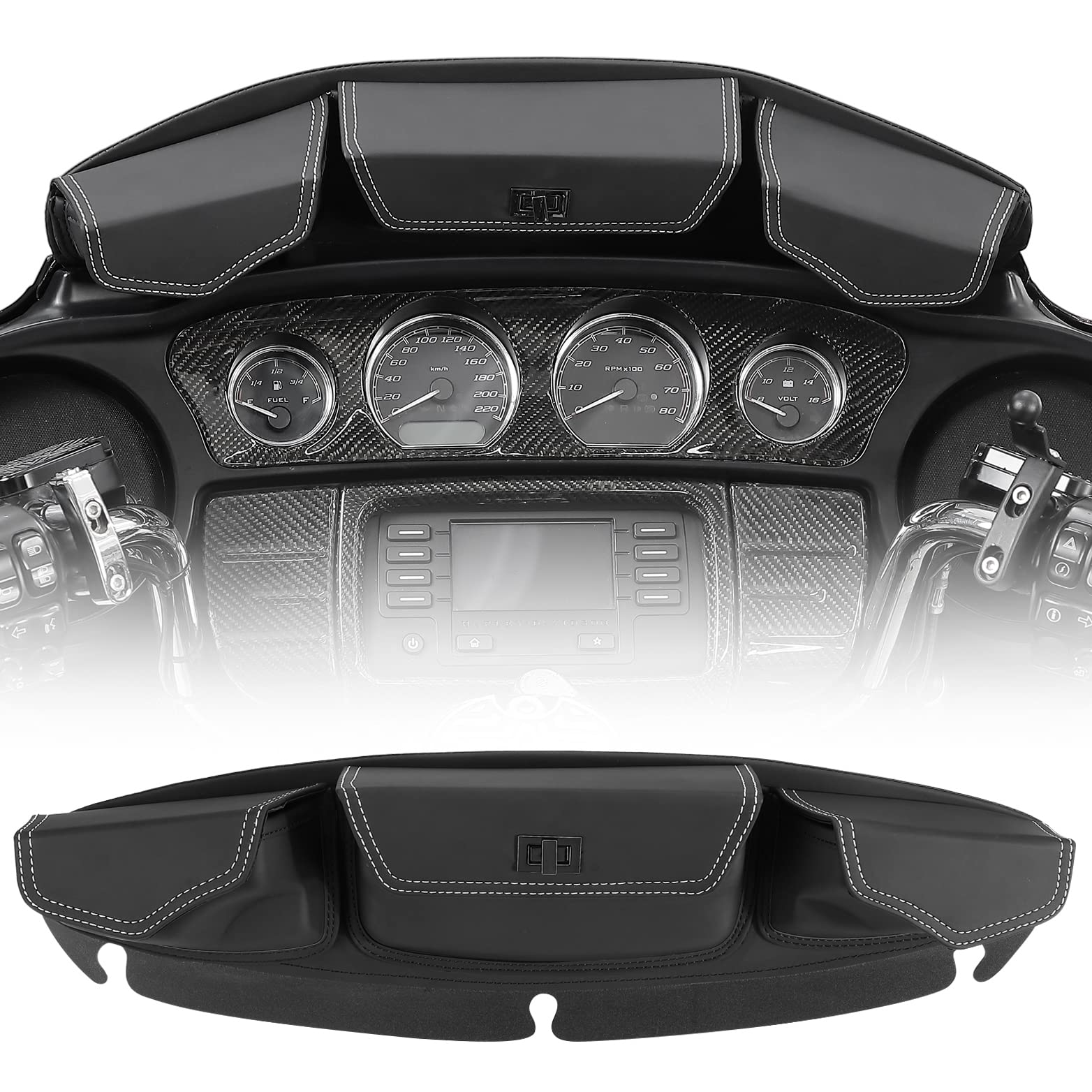 Windshield Bag, Batwing Fairing Pouch for Harley 2014-2024