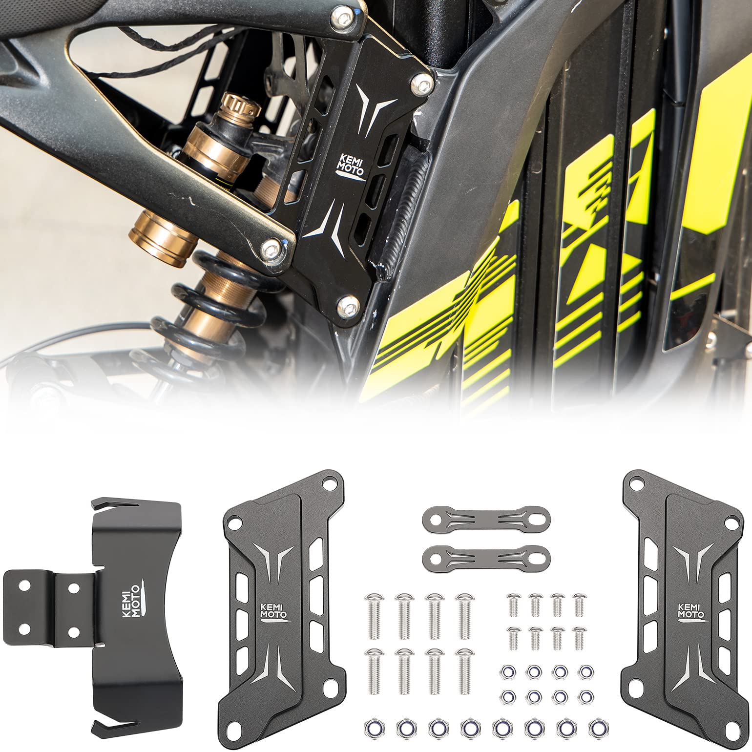 Photo of Seat Extenders Subframe Riser Kit for Sur-Ron Light Bee by Kemimoto - Premium for UTVs / Side by Sides