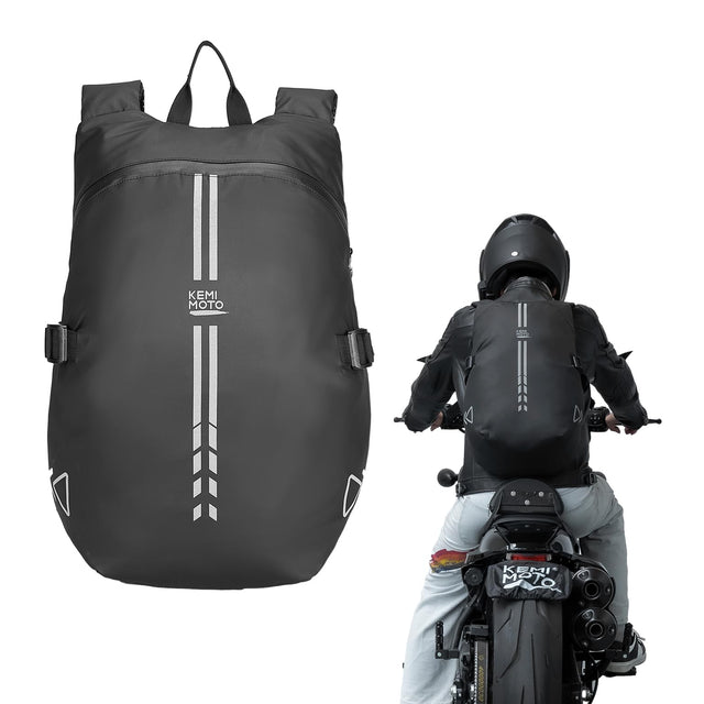 Photo of Motorcycle Backpack, 40L Waterproof Helmet Bag by Kemimoto - Premium for UTVs / Side by Sides