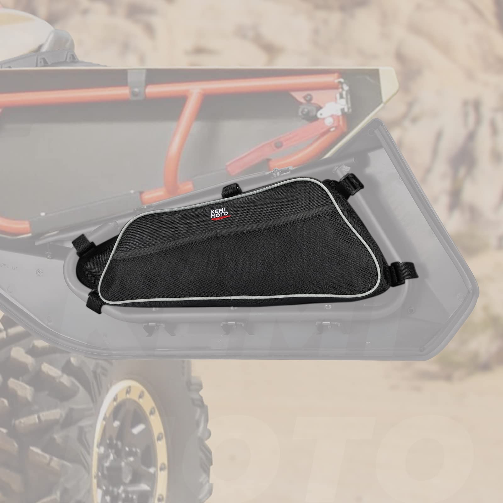 Photo of Lower Door Storage Bags for Can Am Maverick X3/MAX - Set of Two by Kemimoto - Premium for UTVs / Side by Sides
