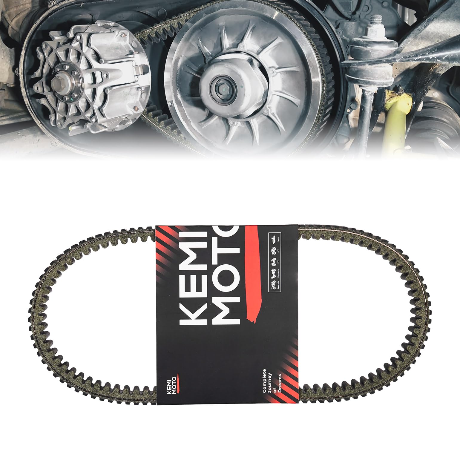 Photo of Drive Belt for Can-am Defender / Maverick Sport / Trail by Kemimoto - Premium for UTVs / Side by Sides