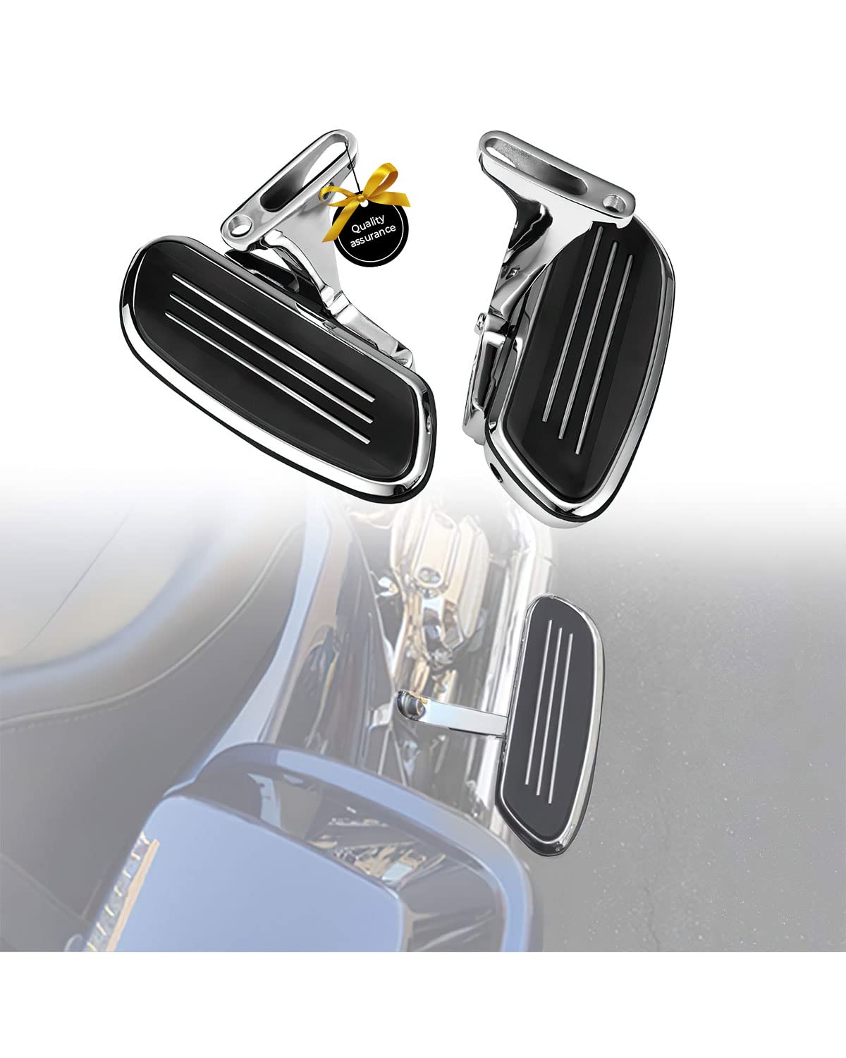 Photo of Passenger Floorboards for Touring Models Road King Electra Glide by Kemimoto - Premium for UTVs / Side by Sides
