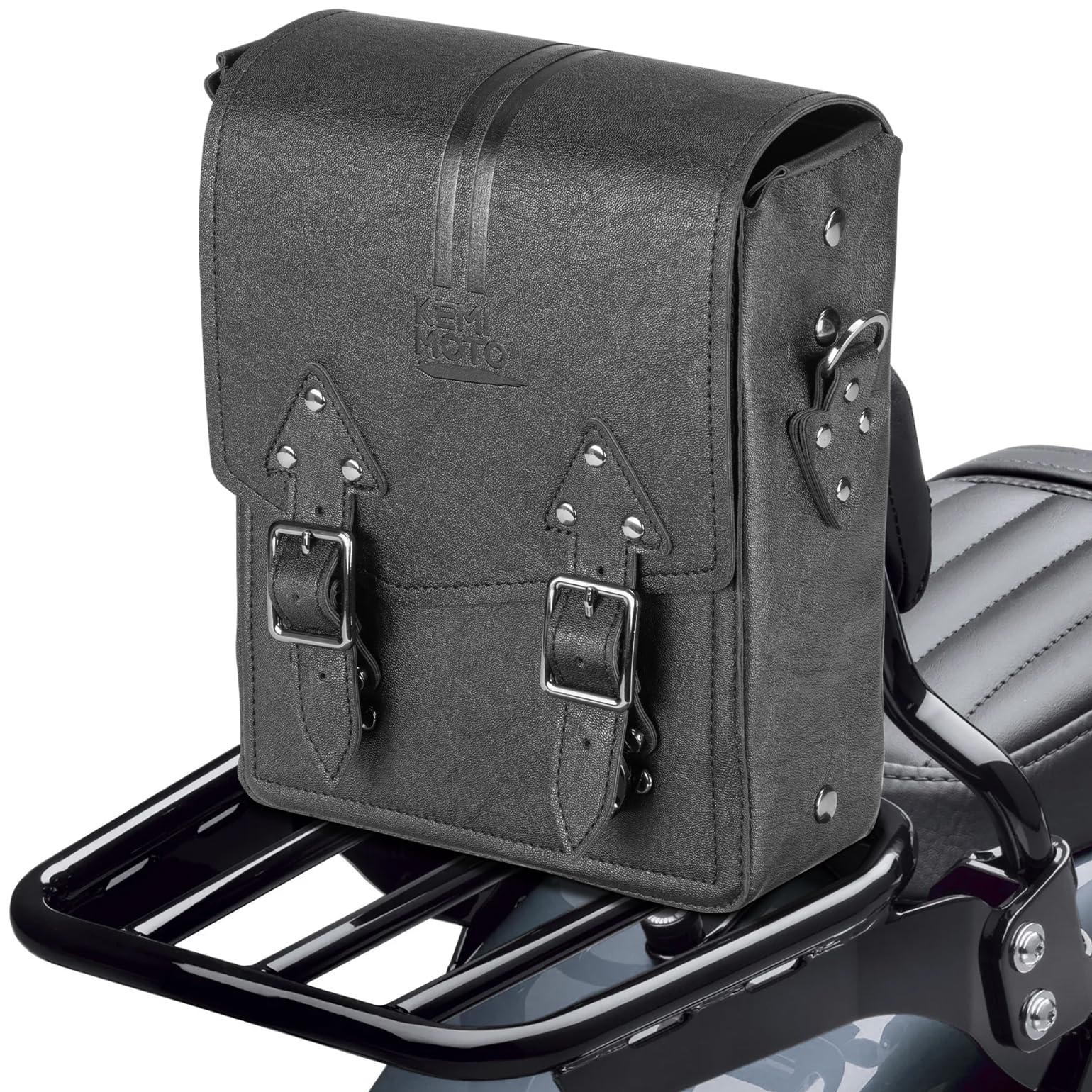 Photo of Motorcycle Sissy Bar Bag Tool Bag 5L for Sportster Softail Dyna Touring by Kemimoto - Premium for UTVs / Side by Sides