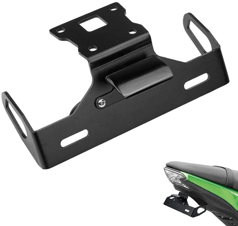 Photo of License Plate Bracket for Kawasaki Z125/ Z125 Pro by Kemimoto - Premium for UTVs / Side by Sides