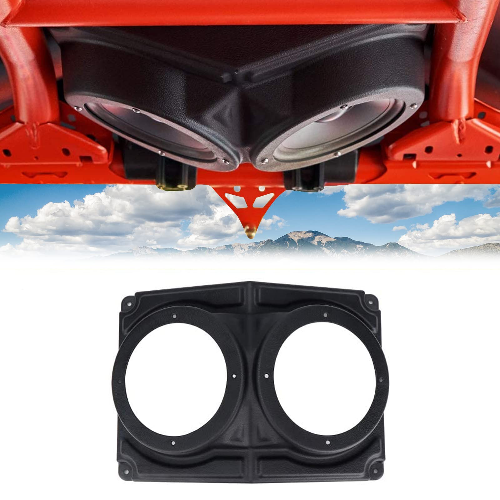 Photo of Kemimoto ATV/UTV/Cart Overhead Speaker Mount Enclosure 6.5inch by Kemimoto - Premium for UTVs / Side by Sides