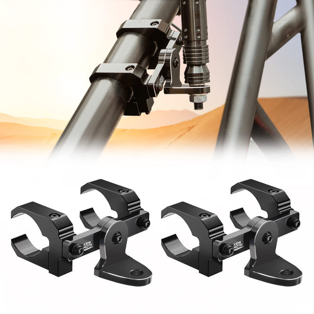 Photo of Aluminum UTV Whip Light Mount for 1.5 to 2" Roll Cage by Kemimoto - Premium for UTVs / Side by Sides