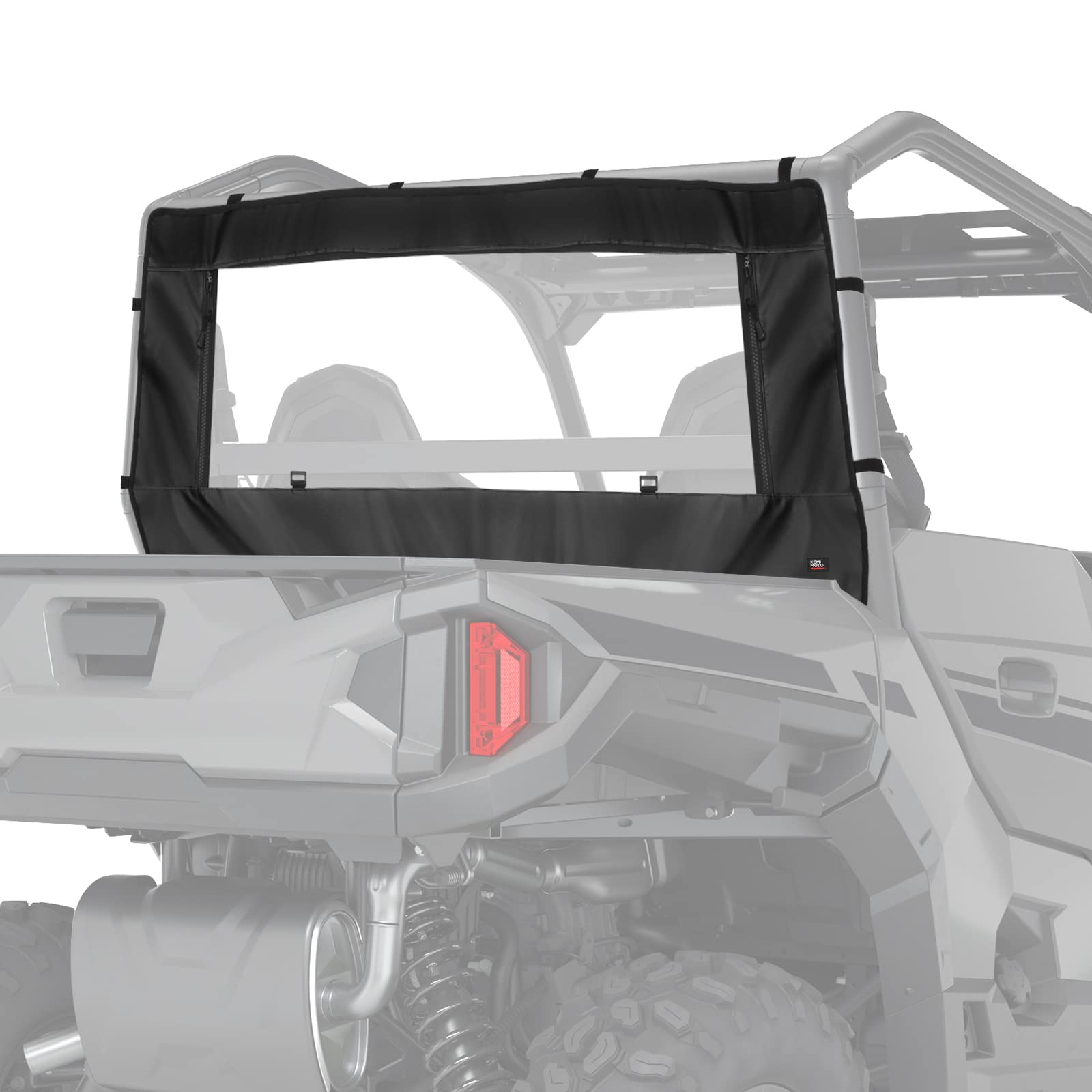 Photo of PVC Soft Rear Windshield for Polaris General 1000 /XP 1000 by Kemimoto - Premium for UTVs / Side by Sides