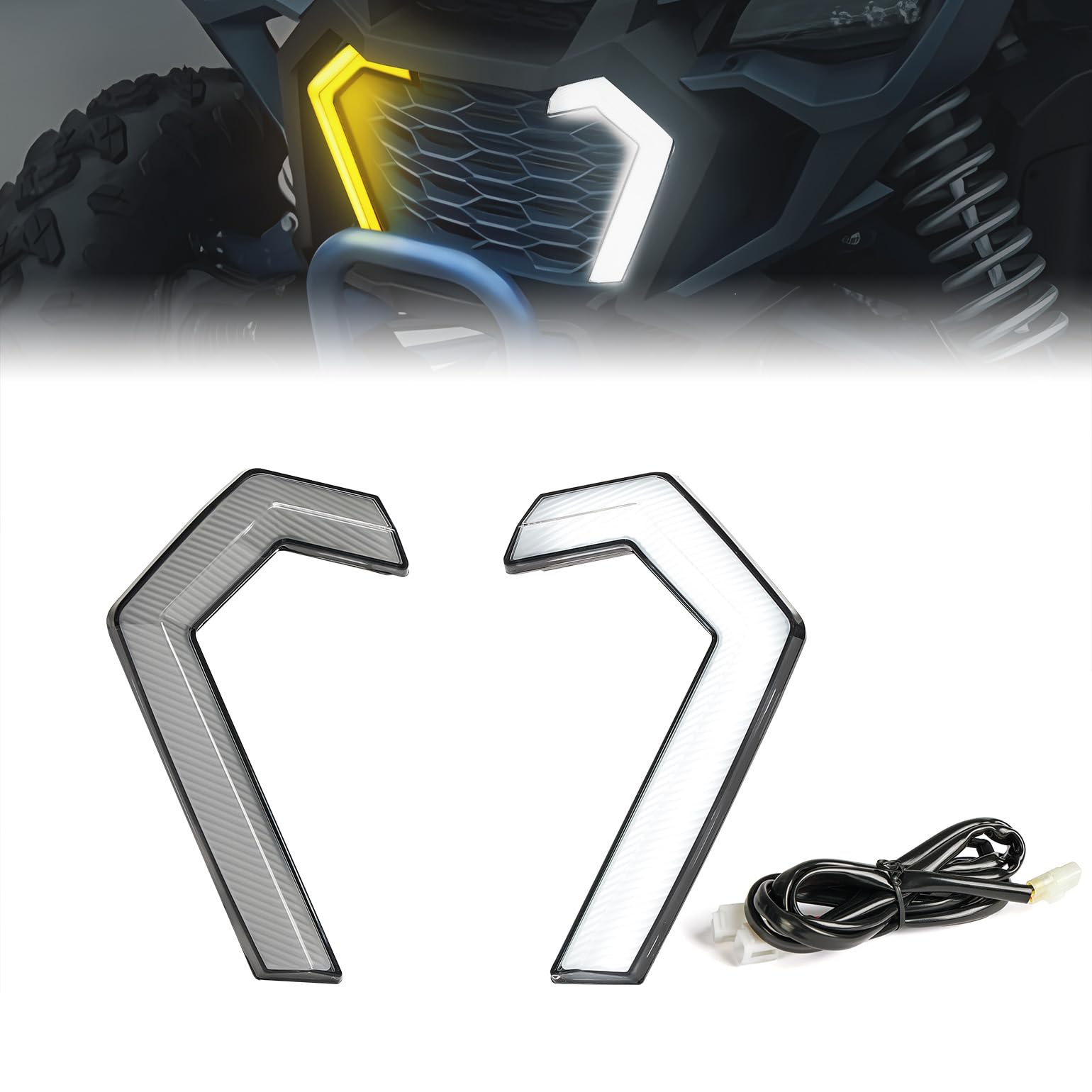 Photo of LED Turn Signal Fang Lights for Talon 1000R 1000X 1000X-4 by Kemimoto - Premium for UTVs / Side by Sides