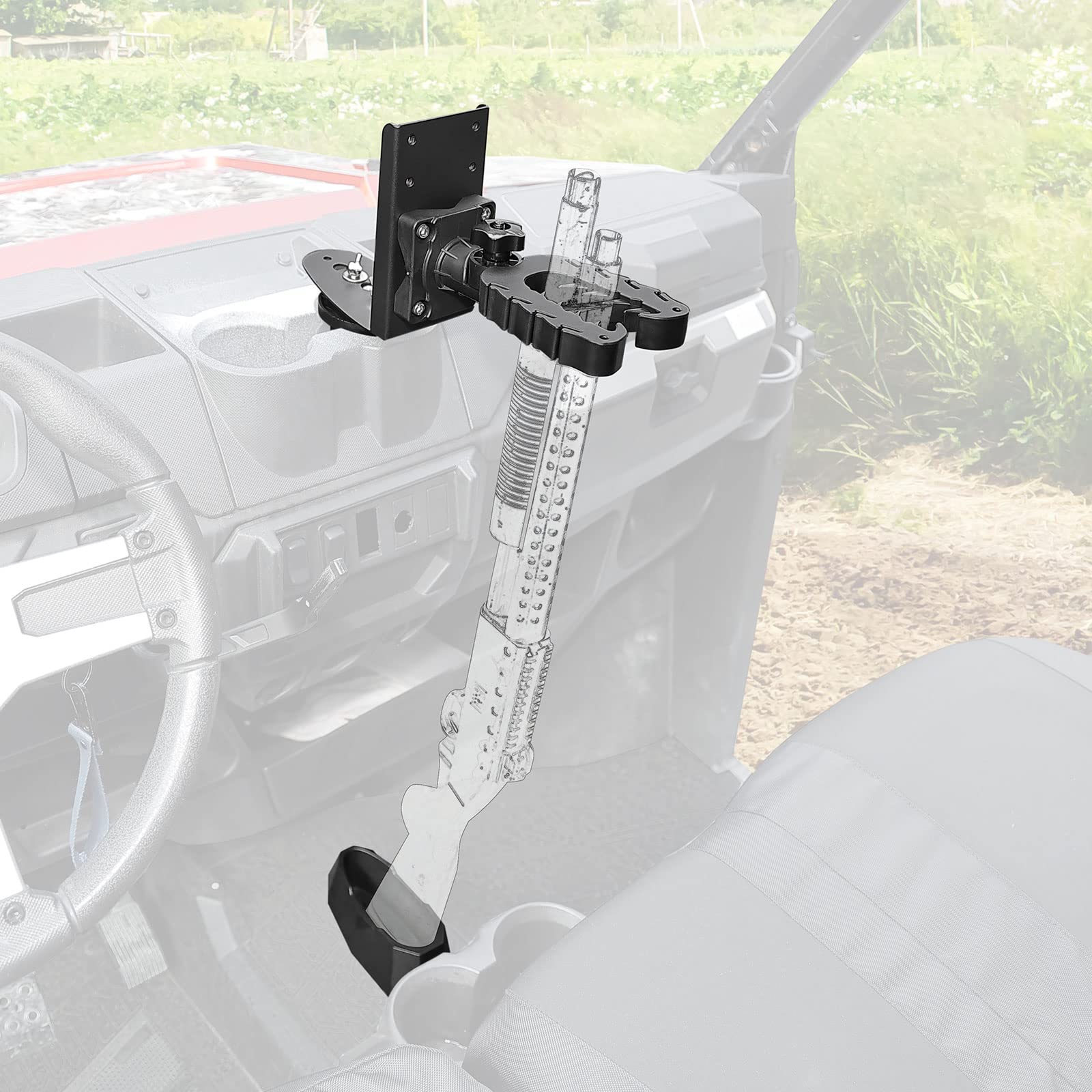 Photo of UTV Rifle Gun Holder for Polaris Ranger & General by Kemimoto - Premium for UTVs / Side by Sides