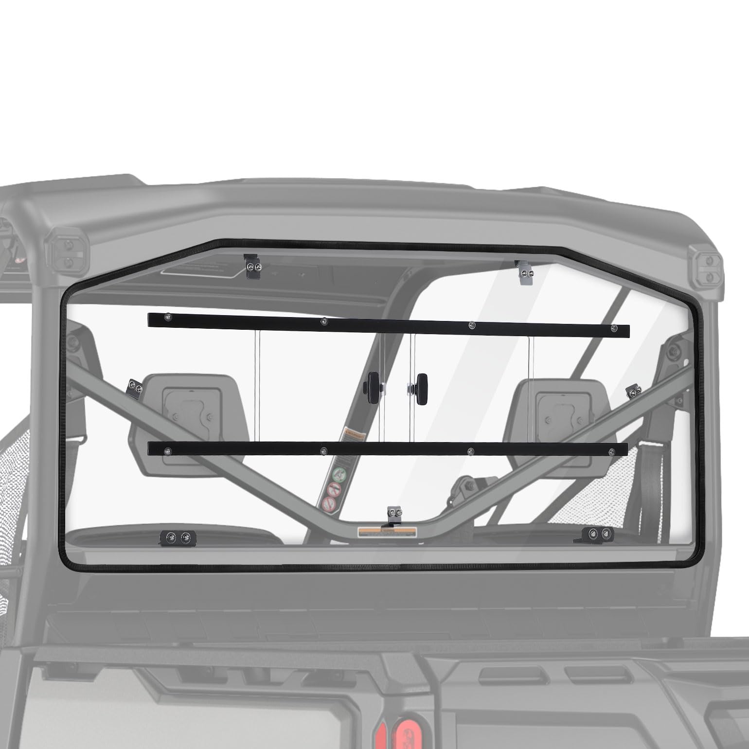 Photo of Sliding Rear Windshield for Can-Am Defender HD10|9|8|7|5 by Kemimoto - Premium for UTVs / Side by Sides