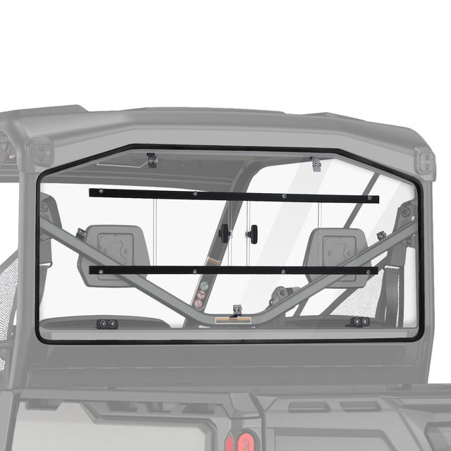 Photo of Sliding Rear Windshield for Can-Am Defender HD10|9|8|7|5 by Kemimoto - Premium for UTVs / Side by Sides