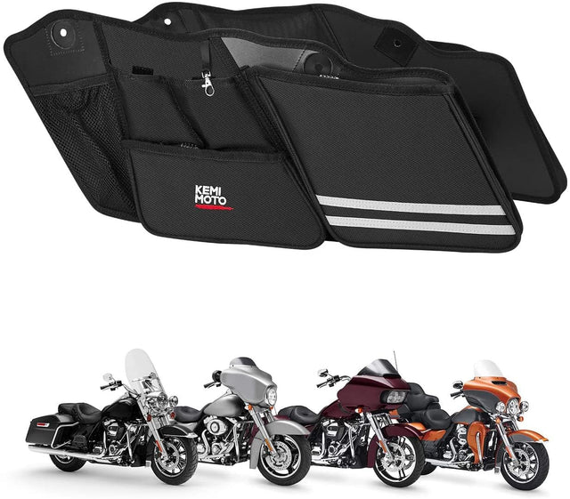Photo of Saddle Bag Organizers for 2014-2024 Street Glide Road King Road Glide Electra Glide by Kemimoto - Premium for UTVs / Side by Sides